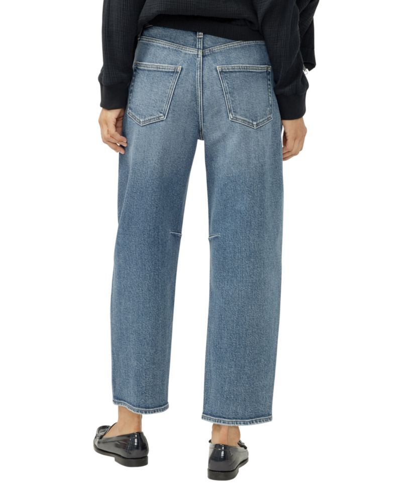 Women's High Rise Barrel Leg Jeans