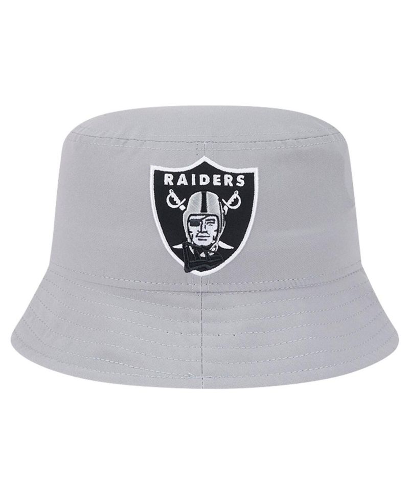 Men's Gray Las Vegas Raiders Helmet Bucket Hat