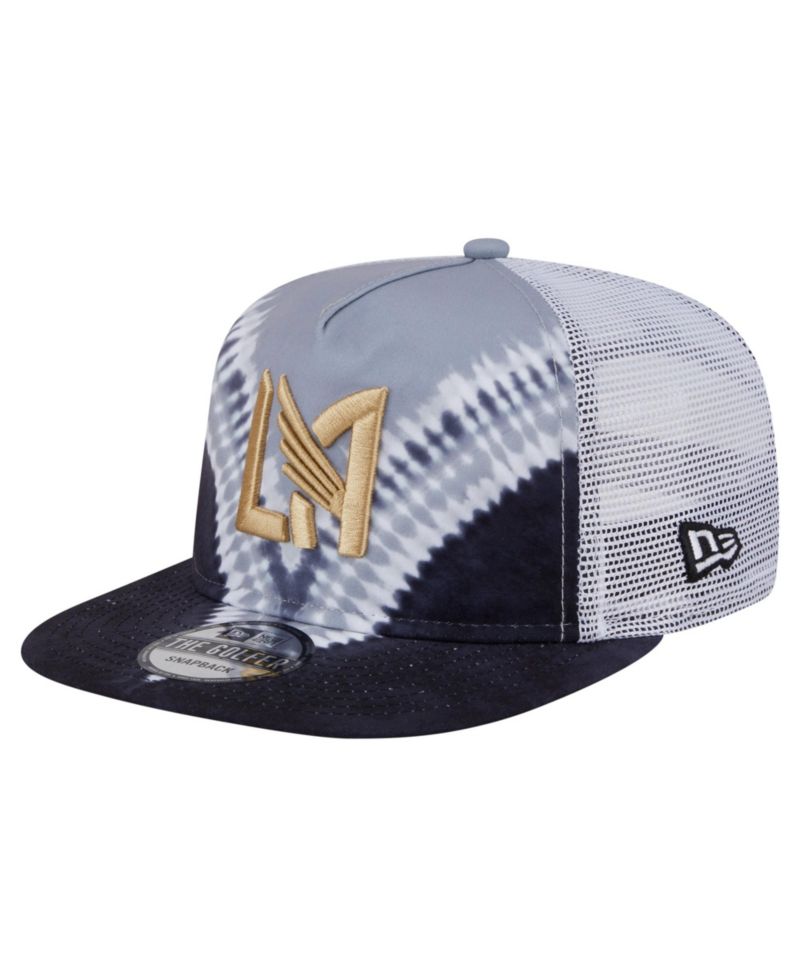 Men's Black/Gray LAFC Tie-Dye Adjustable Golfer Hat