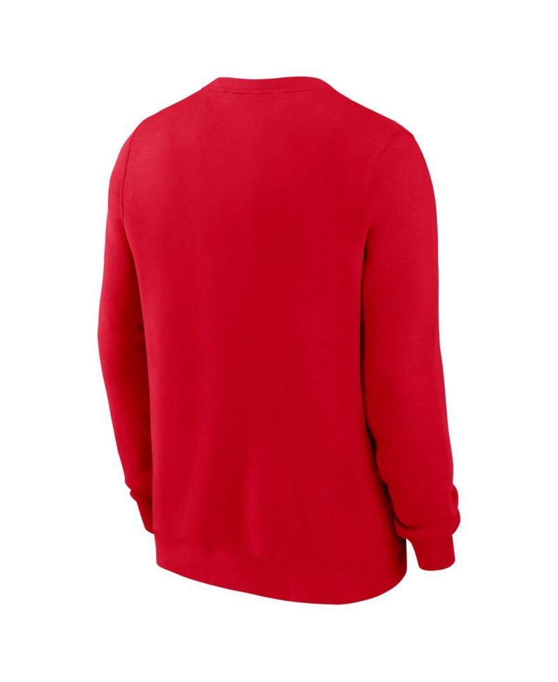 Men's Scarlet Ohio State Buckeyes Old English Fleece Sweatshirt