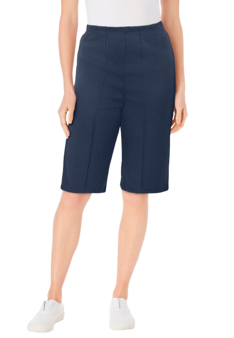 Plus Size Knit Bermuda Short