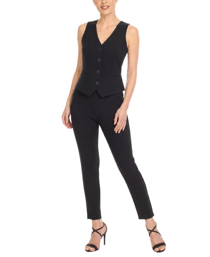 Women's Tailored Vest Ankle Pants Matching Set