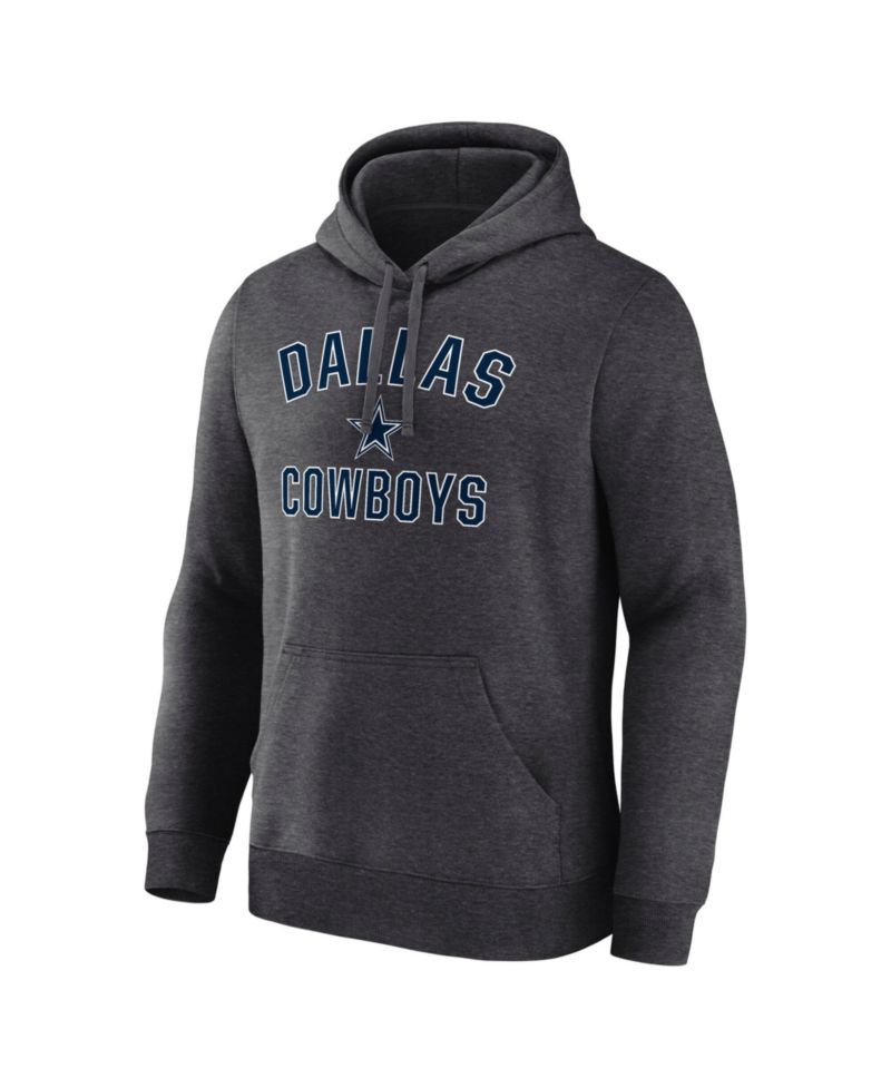 Men's Charcoal Dallas Cowboys Arch Victory Hoodie