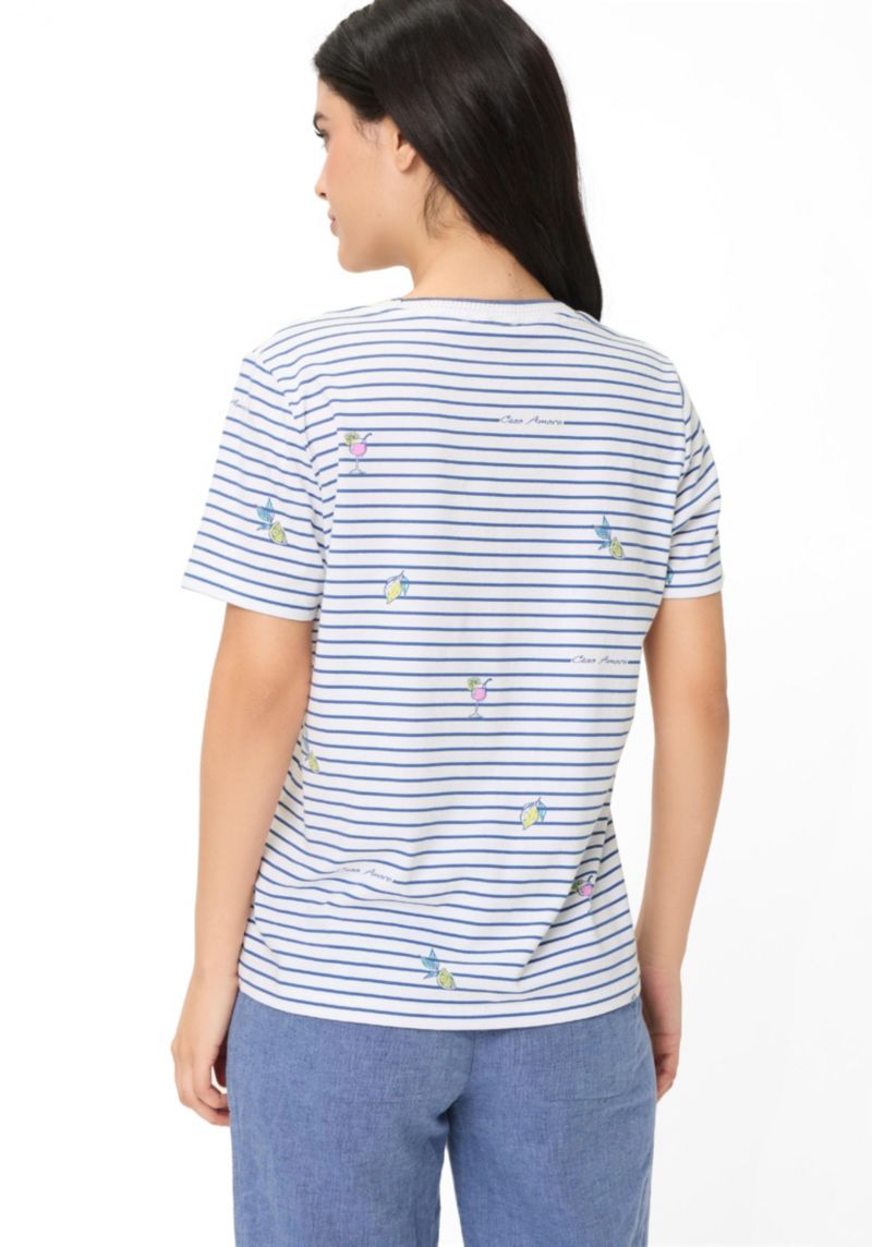 Women's Stripe and Spritz T-Shirt