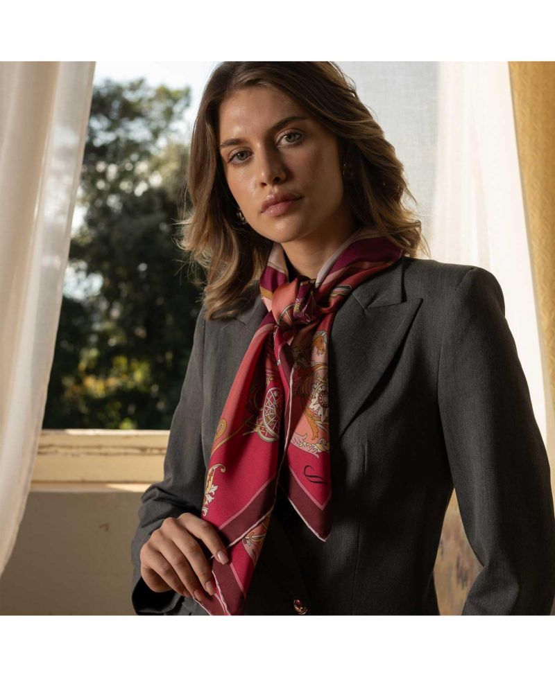 Women s Carozza Silk Foulard Scarf