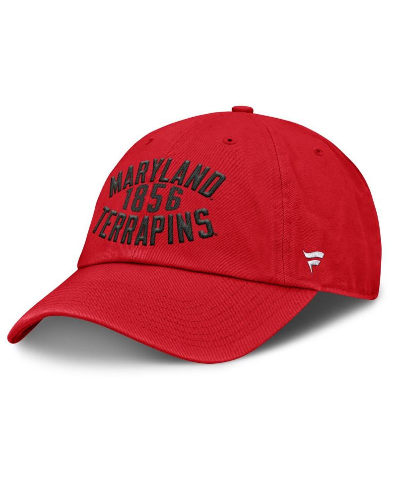 Men's Red Maryland Terrapins Archer Adjustable Hat