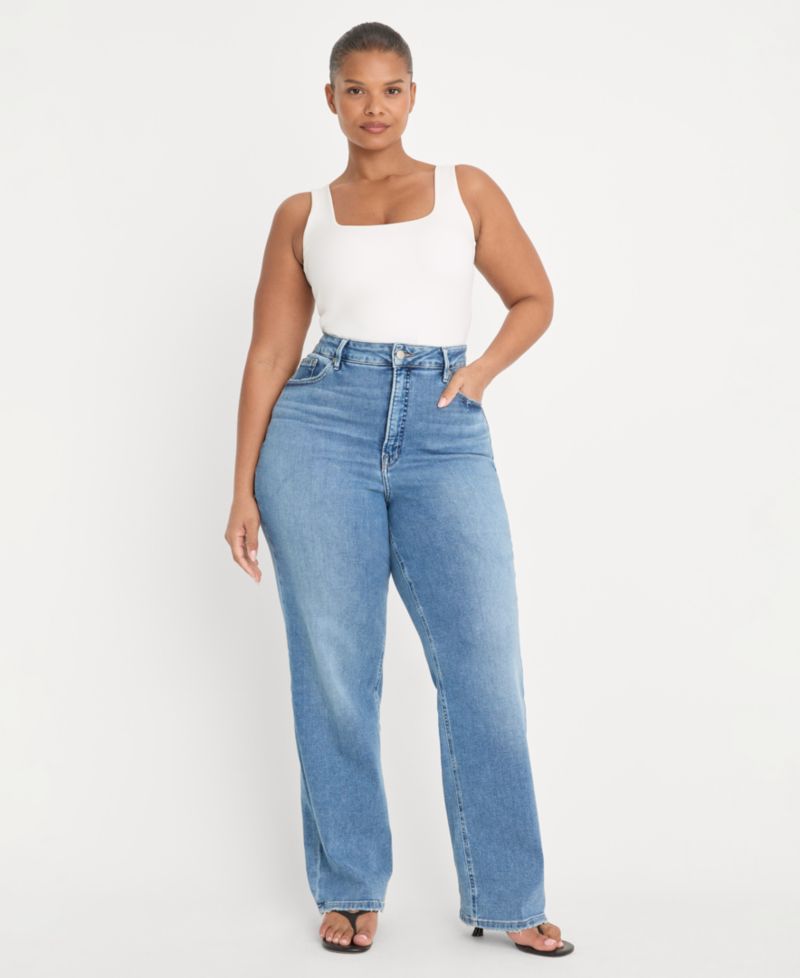 Women's Straight High-Rise-Jeans