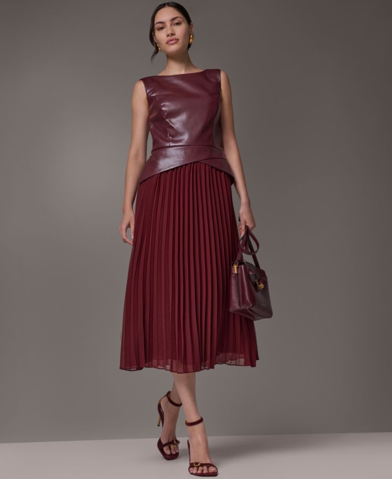 Women's A-Line Sleeveless Midi Dress