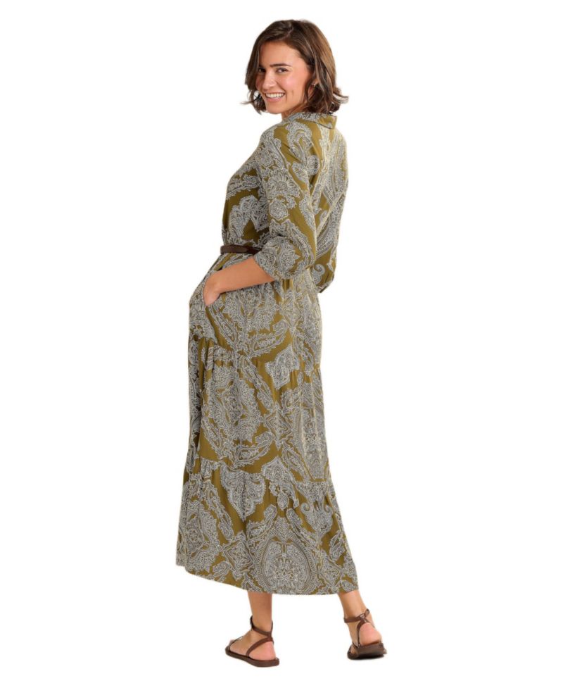 Women's Chara Tiered Maxi Shirt Dress