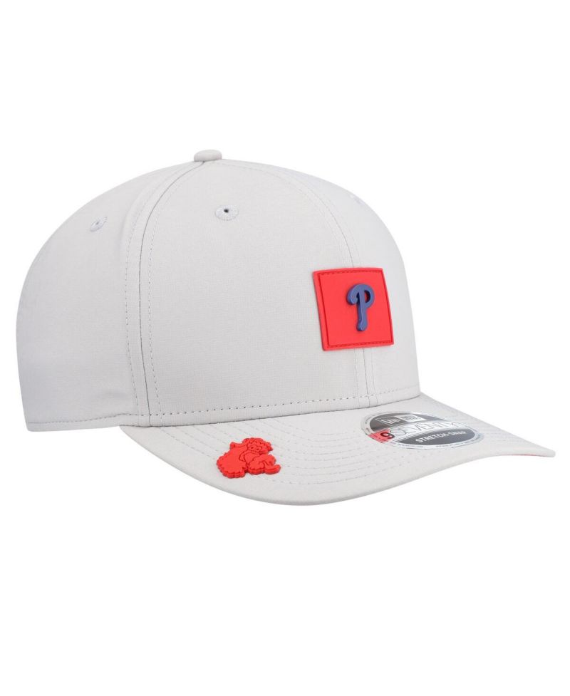 Men's Gray Philadelphia Phillies 2026 Clubhouse 9SEVENTY Adjustable Hat