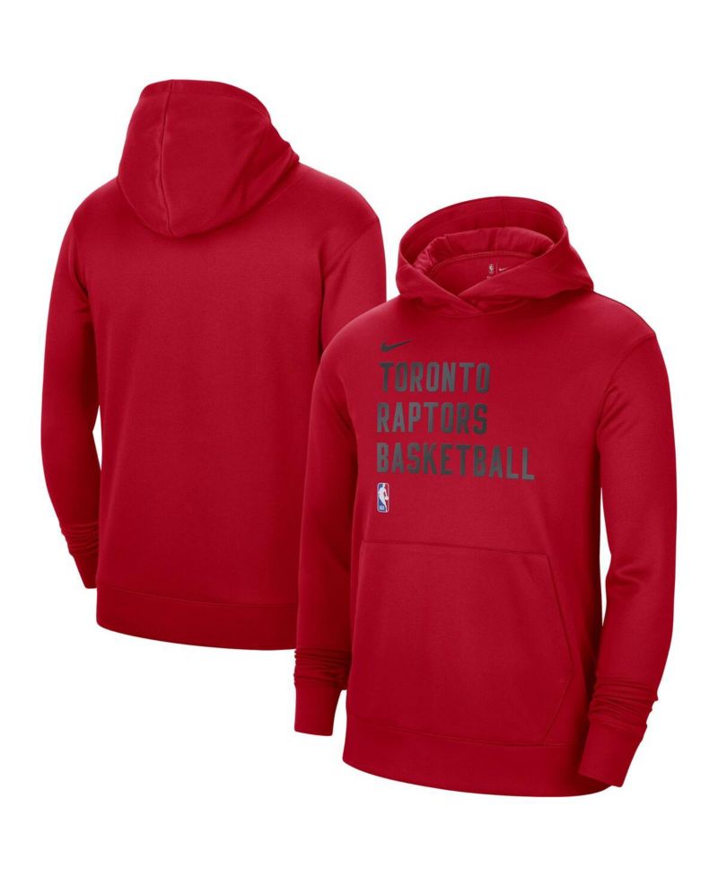 Men's and Women's Red Toronto Raptors 2023/24 Performance Spotlight On-Court Practice Pullover Hoodie