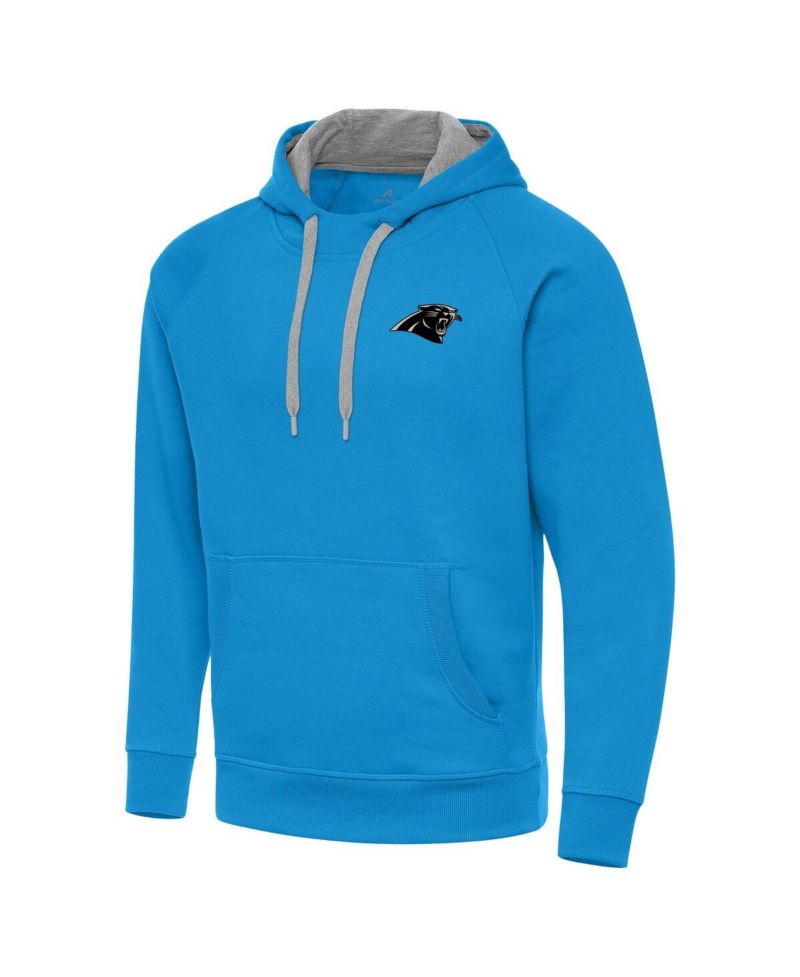 Men's Blue Carolina Panthers Brushed Carbon Victory Pullover Hoodie