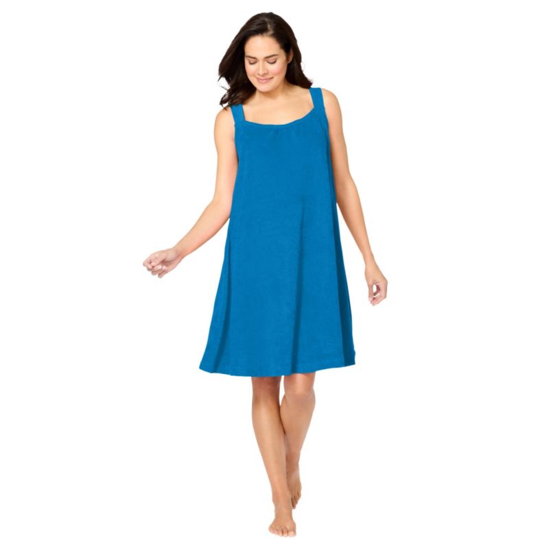 Plus Size Dreams and Co. Sleeveless Terry Lounger