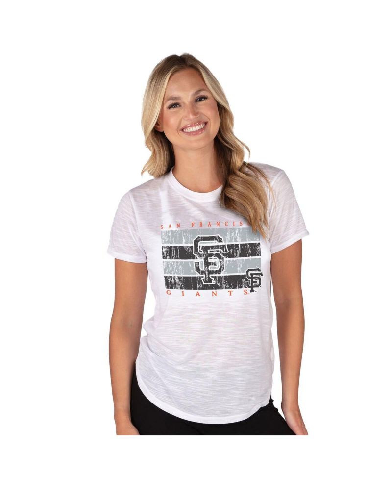 Women's White San Francisco Giants Infuse Knit Top