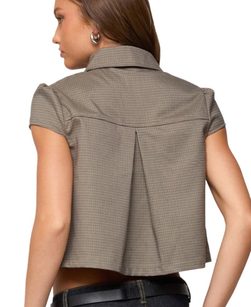 Women's Haislee Plaid Tailored Shirt