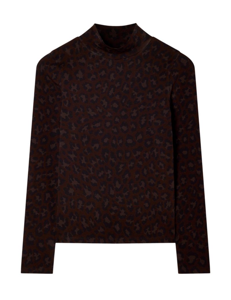 Women's Animal Roll Neck Top
