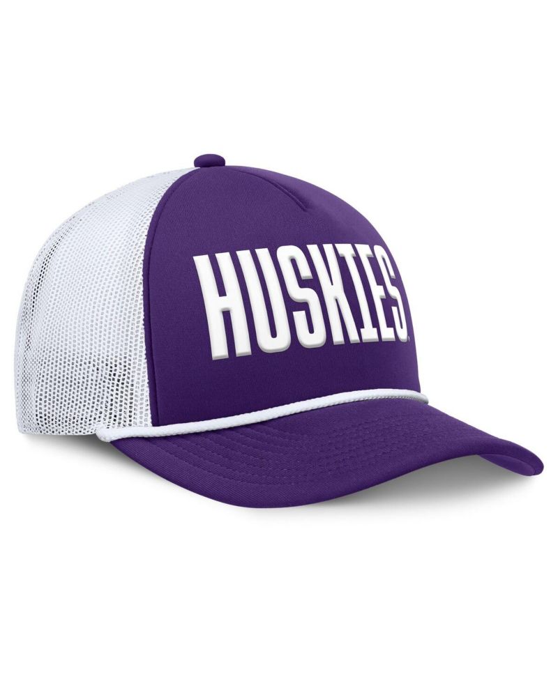Men's Purple Washington Huskies Dutch Foam Front Adjustable Trucker Hat