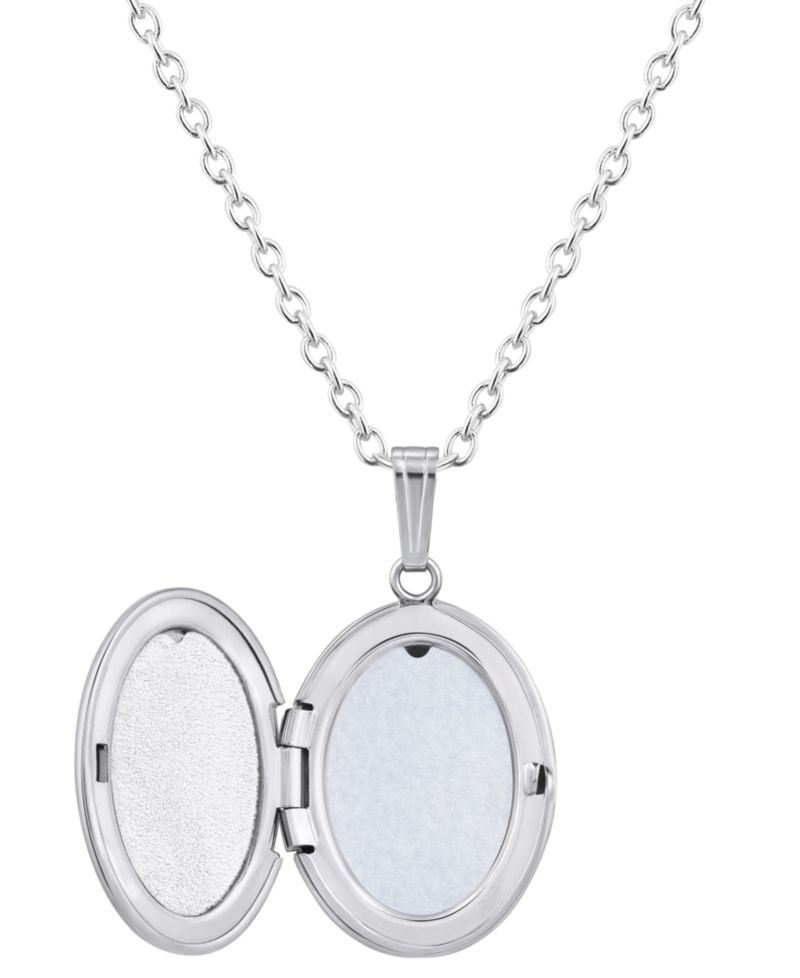 Citrine (3/8 ct. t.w.) Locket Pendant Necklace in Sterling Silver (Also Available in Muti-Stones)