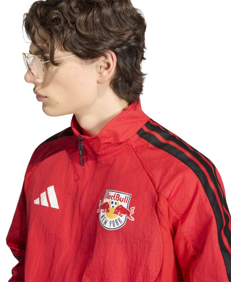 Men's Red New York Red Bulls 2026 Anthem Raglan Full-Zip Jacket