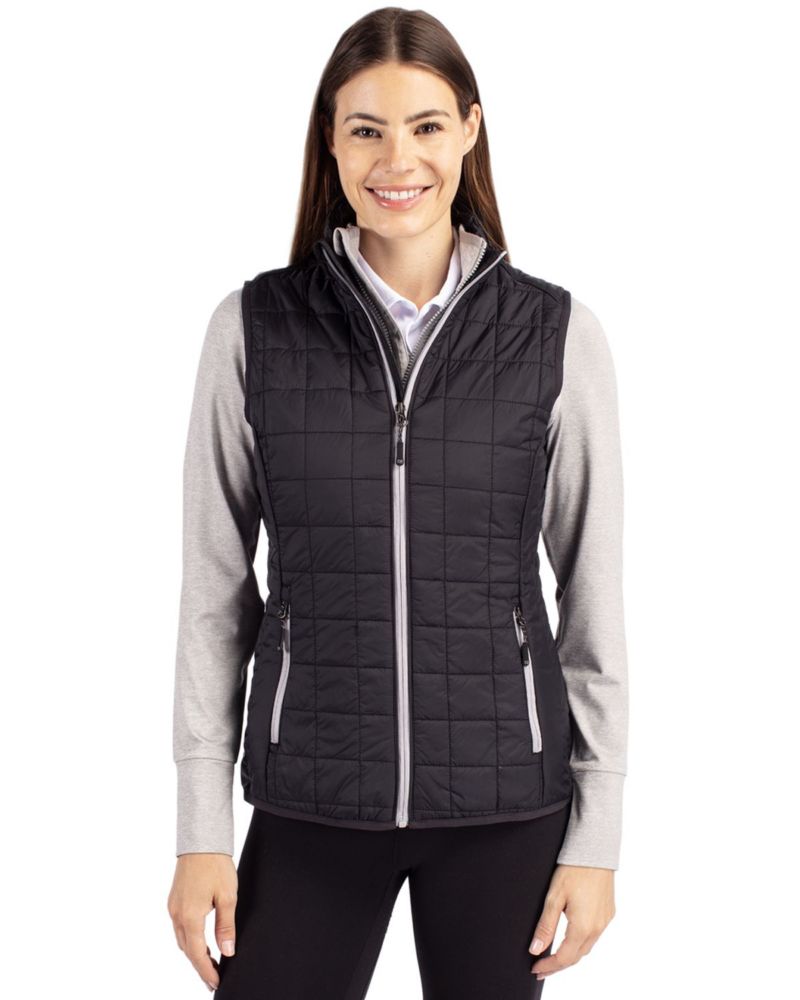 Women's Cutter and Buck Rainier PrimaLoft Eco Insulated Full Zip Puffer Vest