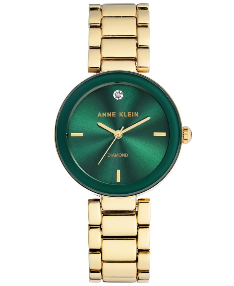 Women's Diamond-Accent Gold-Tone Bracelet Watch 32mm
