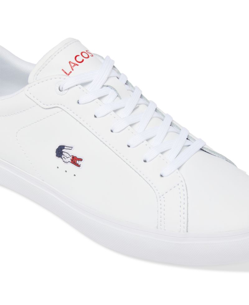 Powercourt Leather Lace-Up Tennis Sneakers