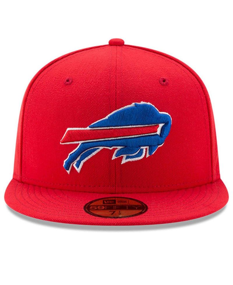Men's Red Buffalo Bills Omaha 59FIFTY Fitted Hat