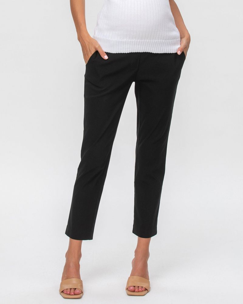 Maternity Super Stretch Straight Slim Fit Elwood Trousers
