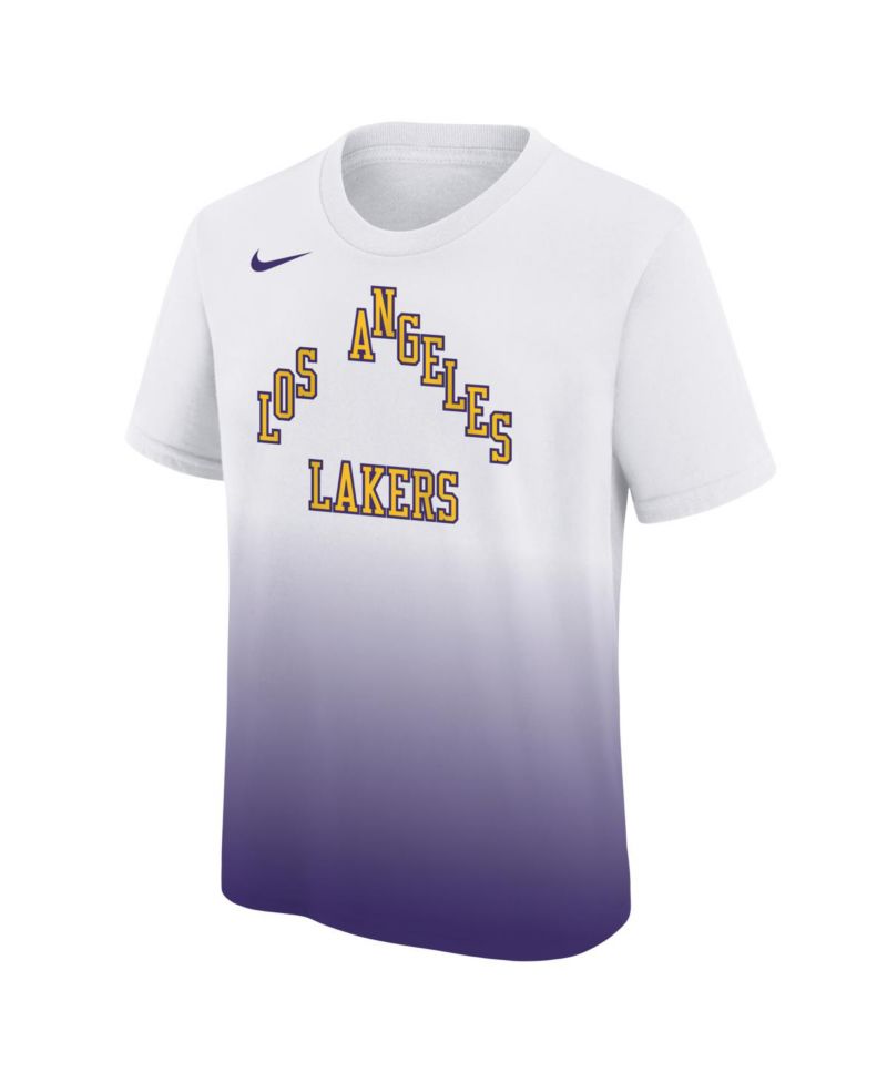 Big Boys and Girls White/Purple Los Angeles Lakers 2025/26 City Edition Max90 T-Shirt