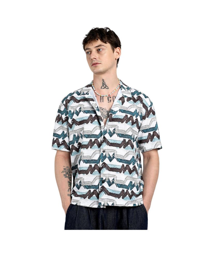 Multitrack Striped Oversized Shirt