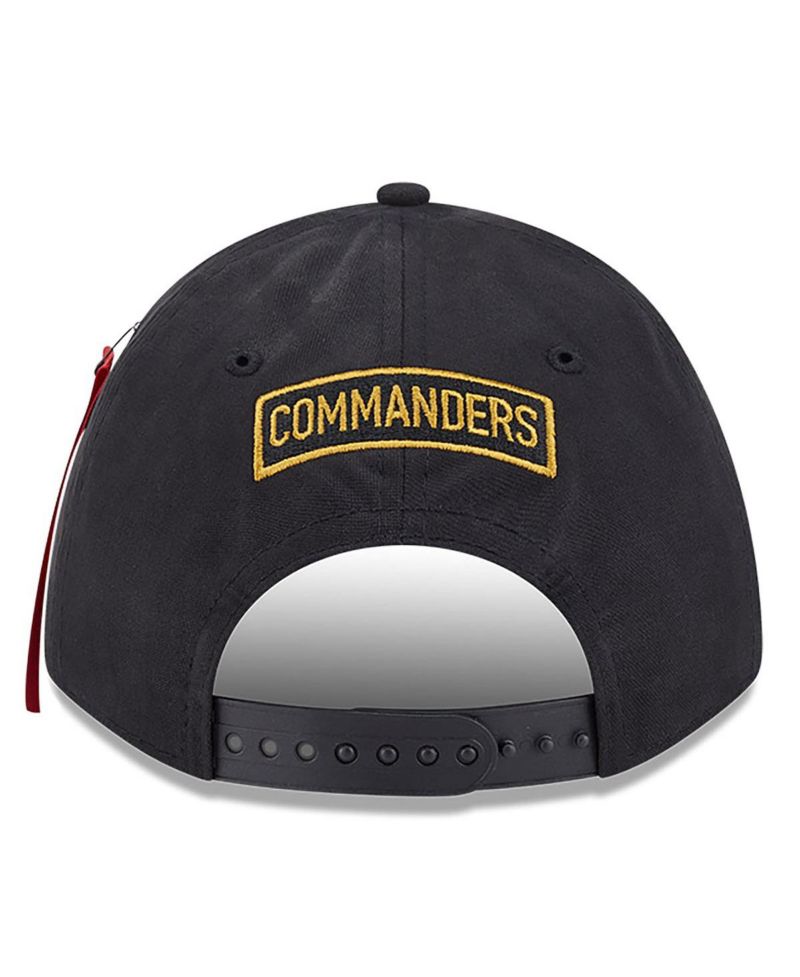 x Alpha Men's Industries Black Washington Commanders A-Frame 9FORTY Adjustable Hat