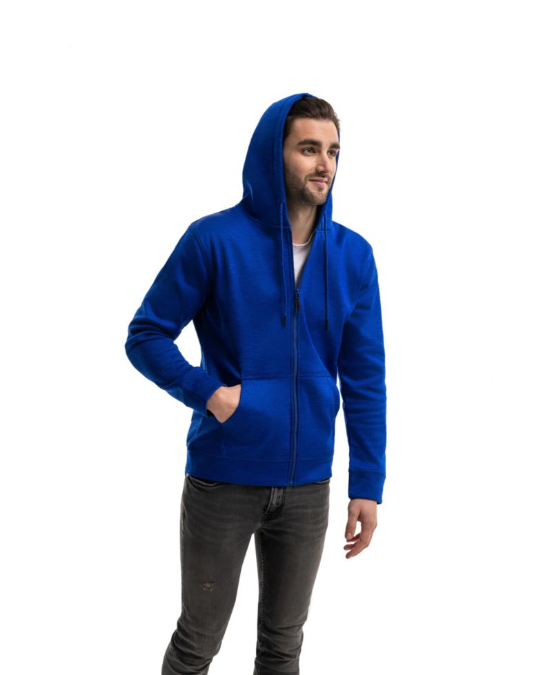 Men's Premium Zip-Up Hoodie for Men with Smooth Silky Matte Finish & Cozy Fleece Inner Lining Sweater with Hood