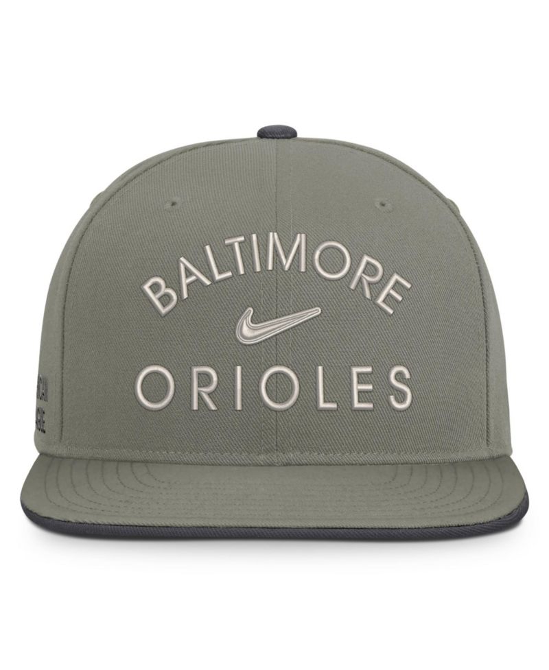 Men's Olive Baltimore Orioles Pro Dri-FIT snapback Hat