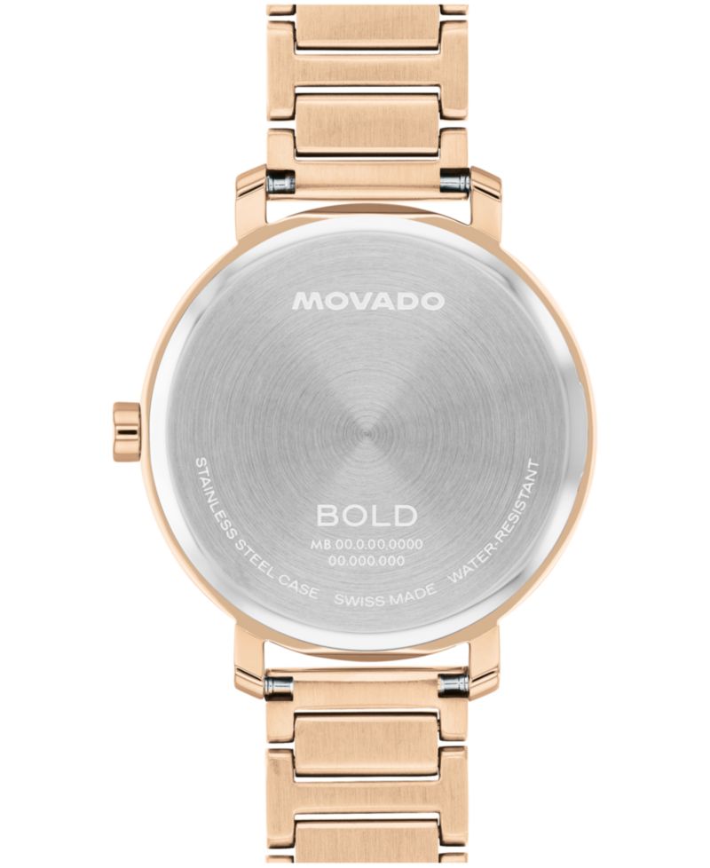 Women's Bold Evolution 2.0 Swiss Quartz Ionic Plated Light Rose Gold Steel Watch, 34mm
