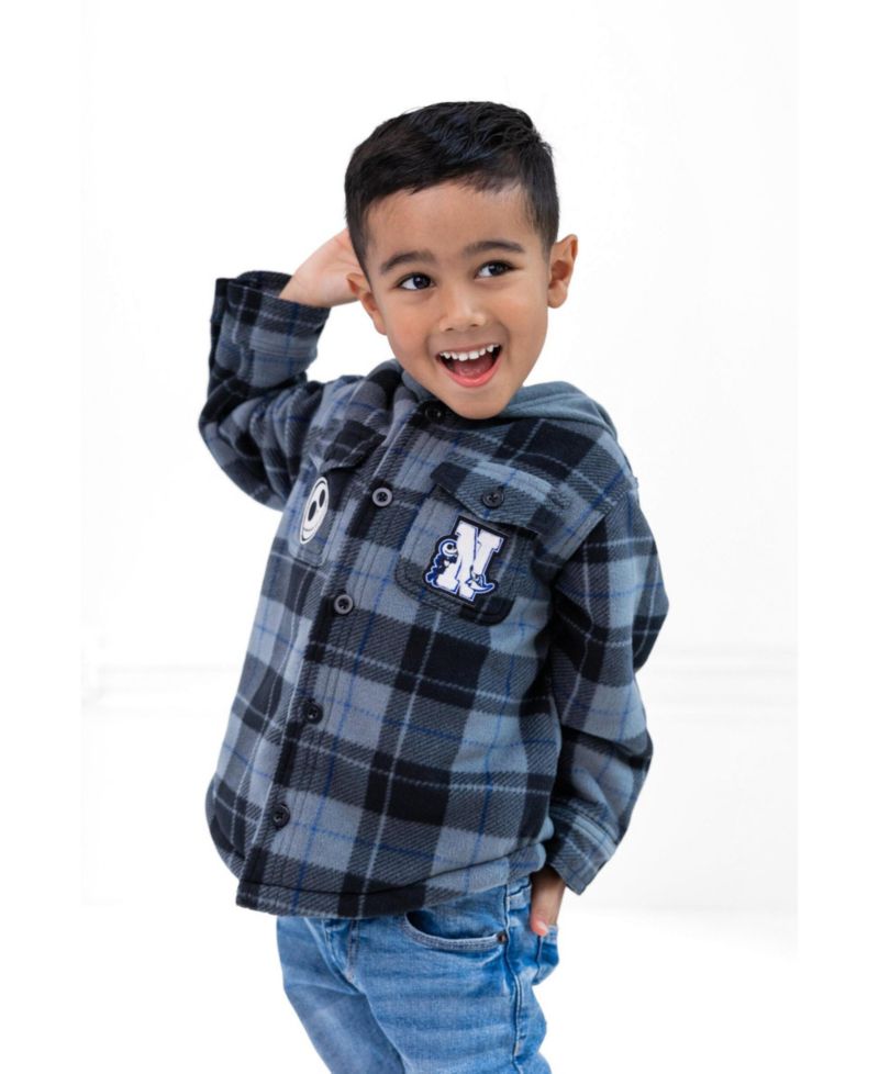 Boy's (6-16) Jack Skellington Hooded Shacket