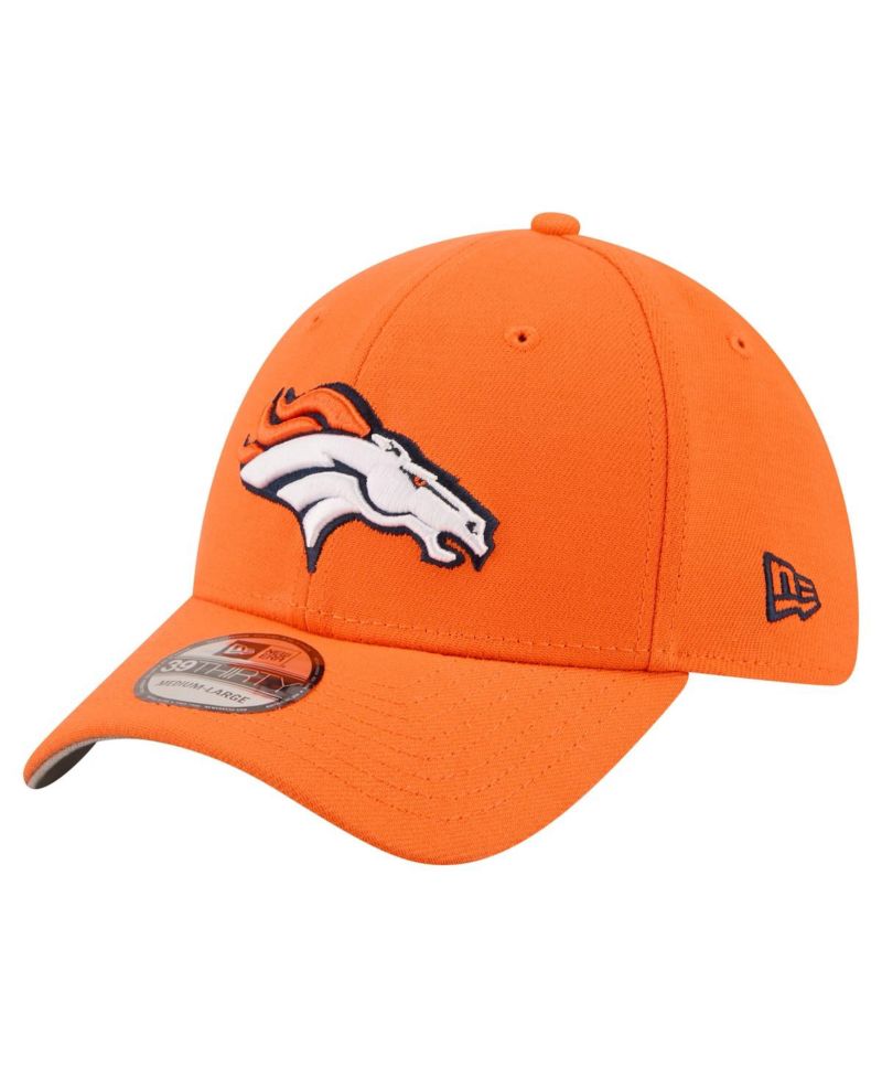 Men's Orange Denver Broncos Core Team 39THIRTY Flex Hat