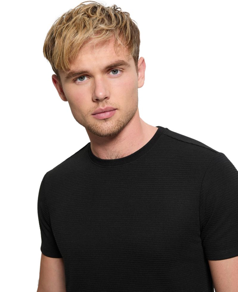 Men's Textured Solid T-Shirt