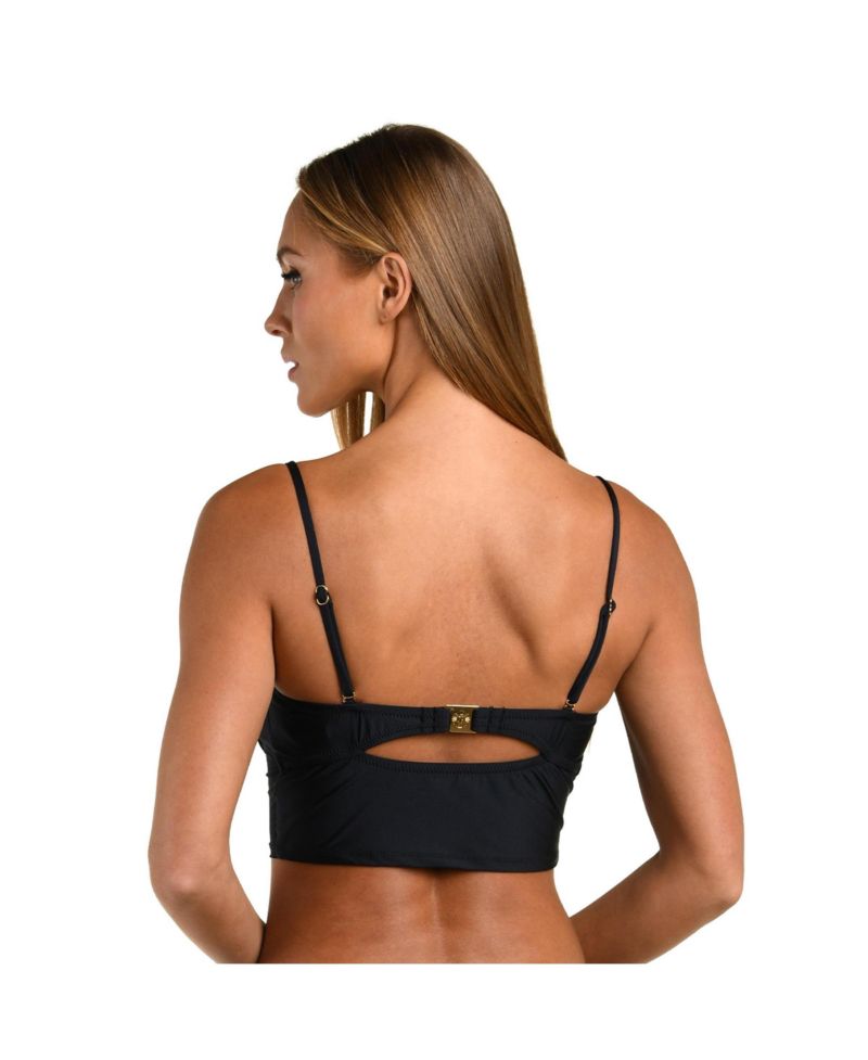Women's MIDKINI W CORSET BINDING OVER MESH AND HOOK BACK