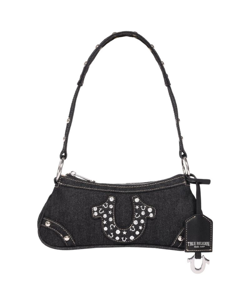 Horseshoe Denim shoulder bag