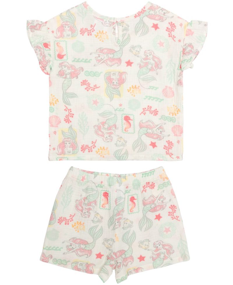 Girls' 2T-6X Printed T-Shirt and Shorts, 2-Piece Set