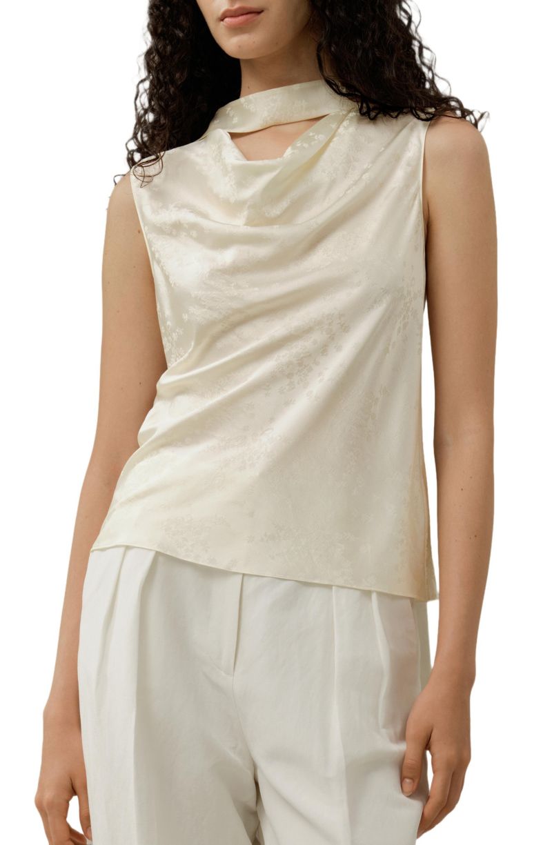 Women's Ying Jacquard Silk Tank