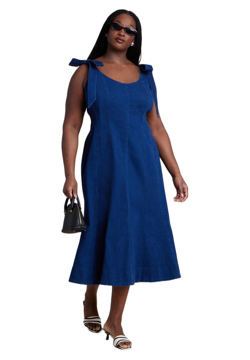 Women's Denim Trumpet Dress
