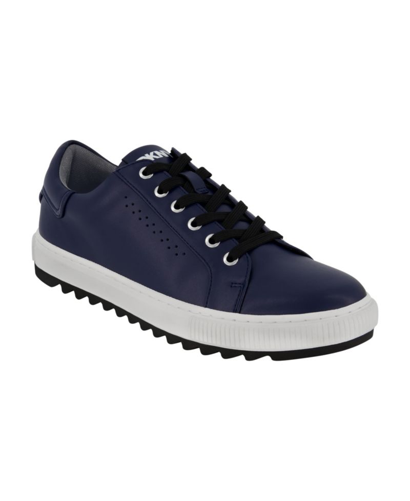 Men's Smooth Leather Sawtooth Sole Sneakers
