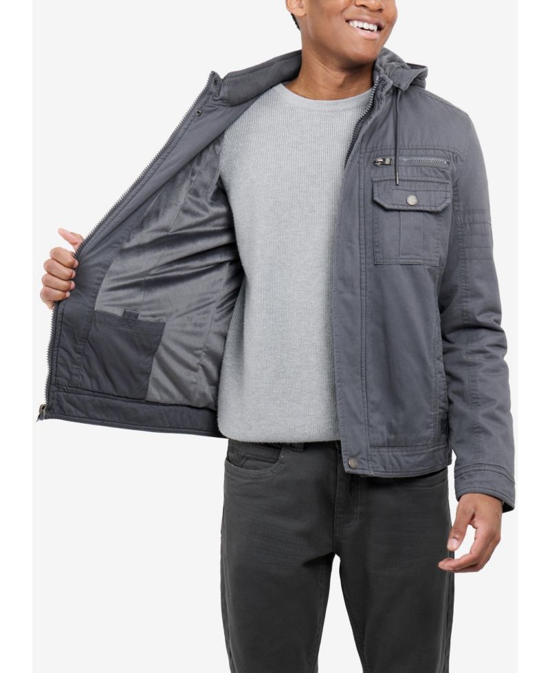 Men's Hooded Military Jacket