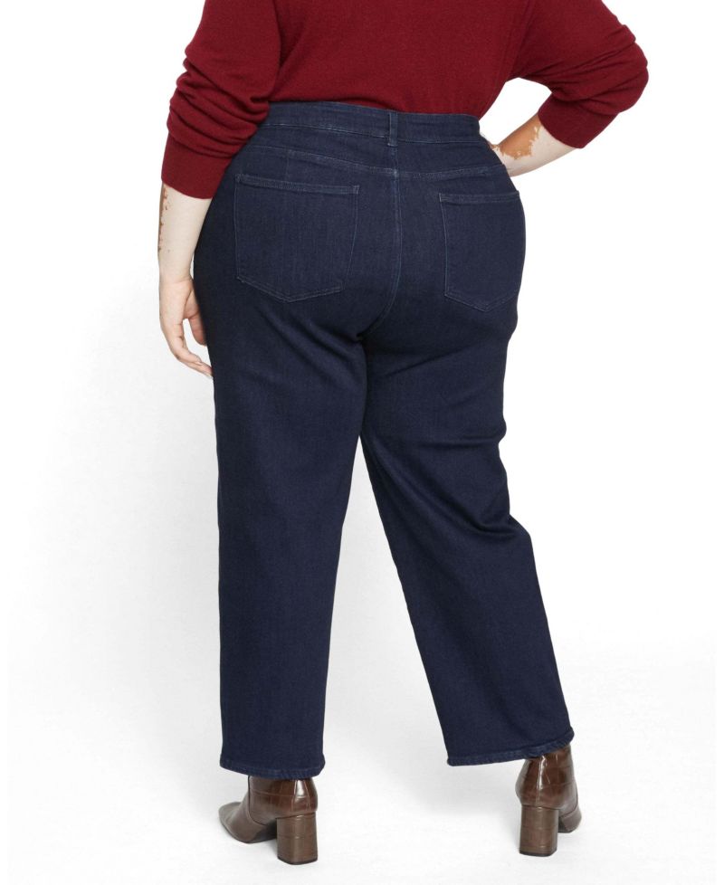 Women's Donna High Rise Curve Straight Leg Jeans 27 Inches