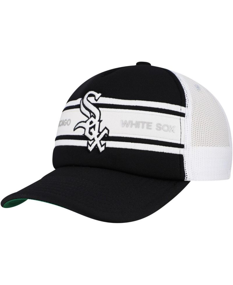 Men's Black Chicago White Sox Sideline Trucker Adjustable Hat