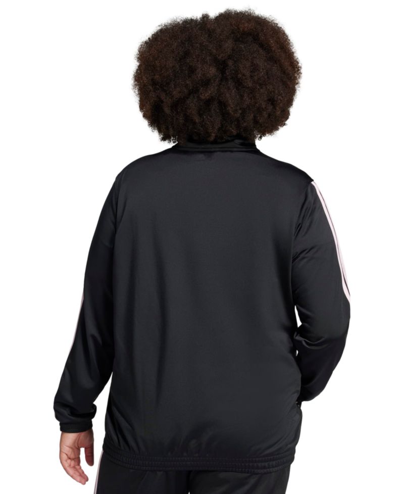 Plus Size Essentials Tricot Three Stripes Track Jacket