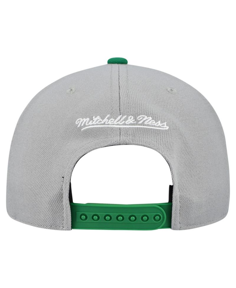 Men's and Women's Mitchell & Ness Gray Oakland Athletics Basic Coop Pro Adjustable Hat