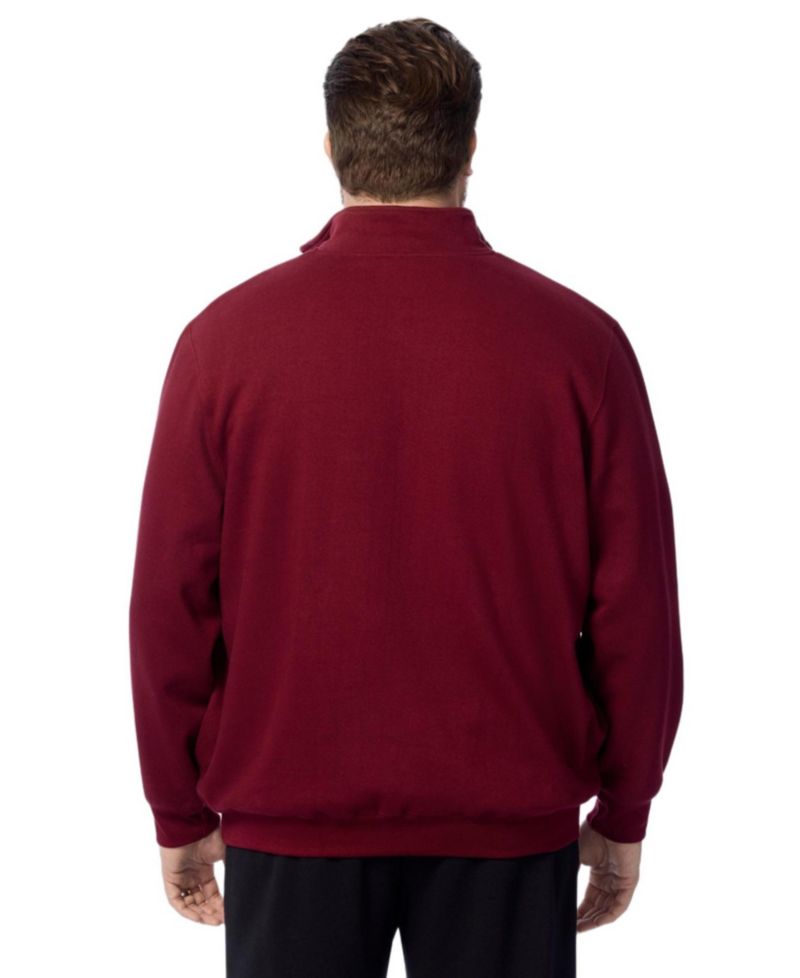Men's Big & Tall Quarter-Zip Fleece Sweatshirt