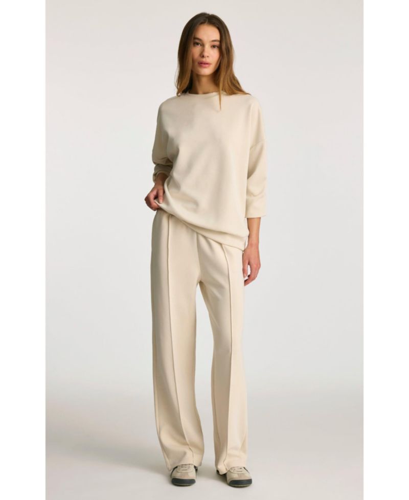 Women's Knitted Pants Bone